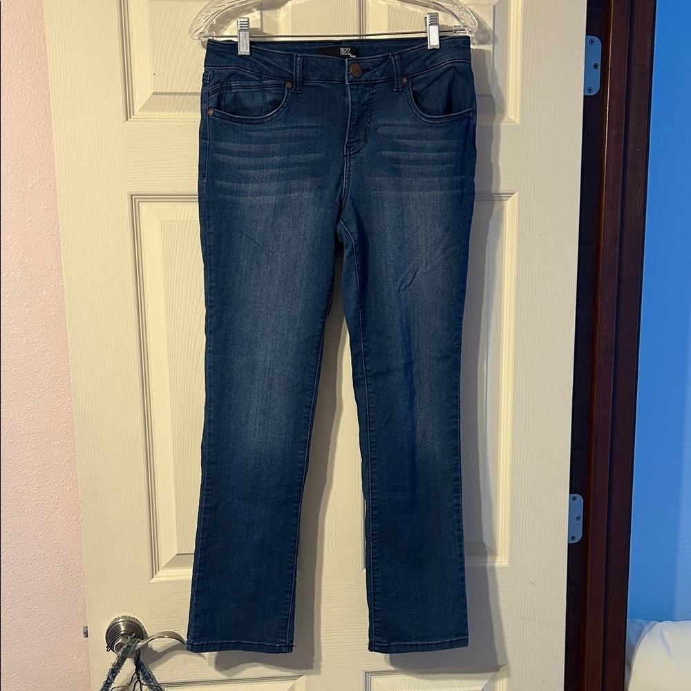 1822 Denim Dark Blue Straight Leg Jeans